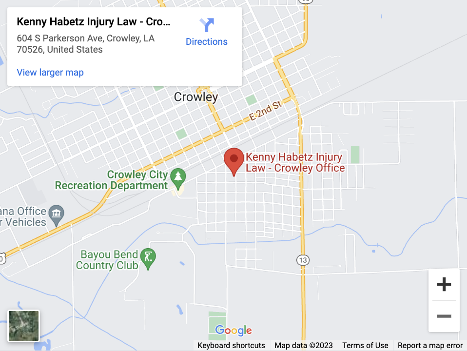 Kenny Habetz Injury Law - Crowley Office